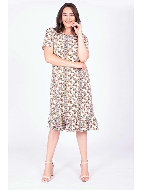 Mylinemoda Eteği Volanlı Elbise - S000239298-37444