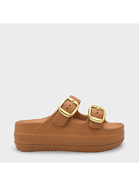 Capone Outfitters Nicki Eva Çift Tokalı Dolgu Tabanlı Kadın Terlik - S000530348-14955