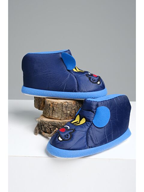 Oksit Karakter Nakışlı Kaydırmaz Taban Termal Isı Kreş Ev Okul Ayakkabısı Bebek Çocuk Panduf Ev Botu - S000284158-21164