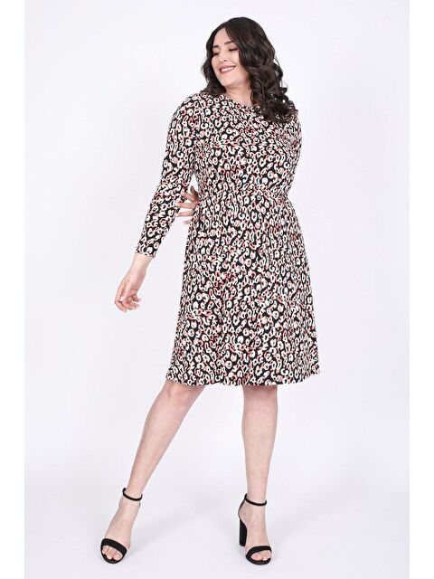 Mylinemoda Beli Lastikli Elbise - S000239301-19413