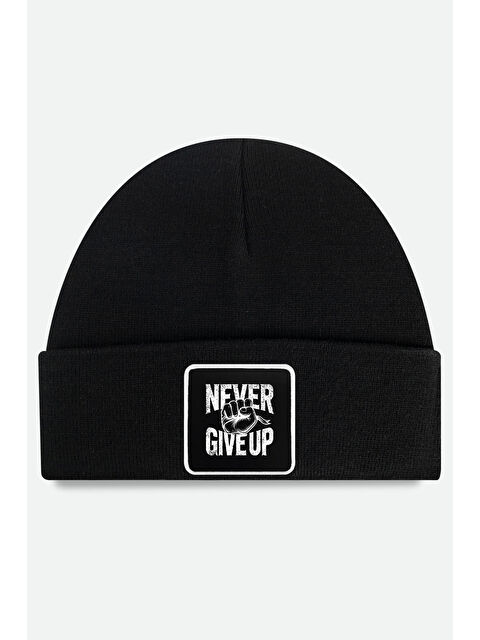 BlackBörk Never Give Up Logolu Siyah XL Bere