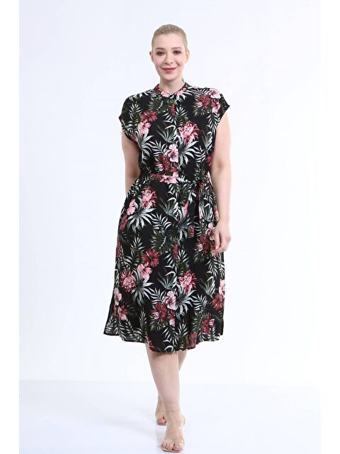 Mylinemoda Düşük Kol Gömlek Elbise - S000239302-37444