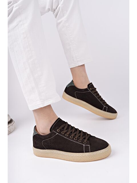 Muggo MİDWAY Bağcıklı Hakiki Deri Erkek Günlük Sneaker Spor Ayakkabı - S000378424-19413