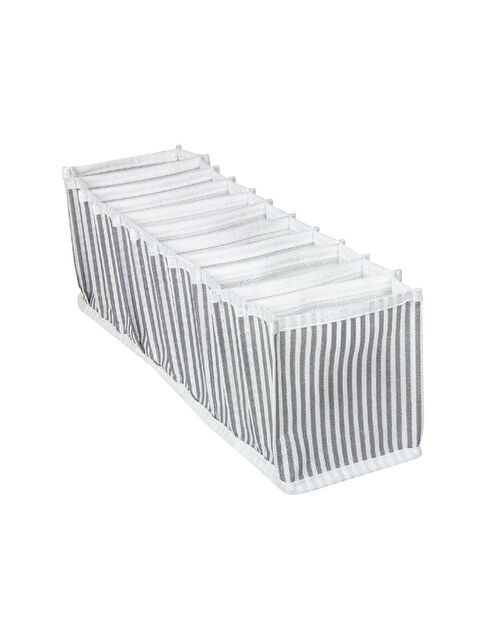 Meleni Home 11 Bölmeli Çizgili Akordiyon Çok Amaçlı Çekmece Dolap İçi Organizer Düzenleyici 11x41x12 cm S - S000385507-37276
