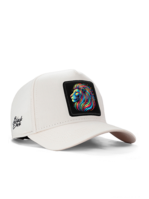 BlackBörk Aslan Logolu Bej Beyzbol Premium Şapka