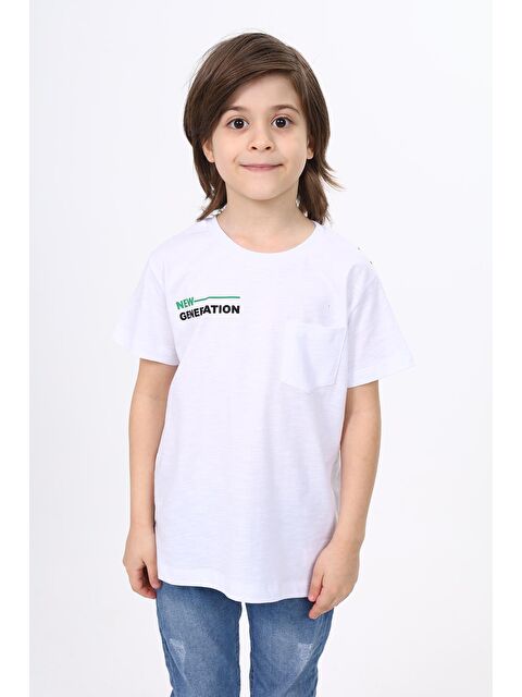 Toontoykids Erkek Çocuk Cep Baskılı Tişört - S000250780-20063