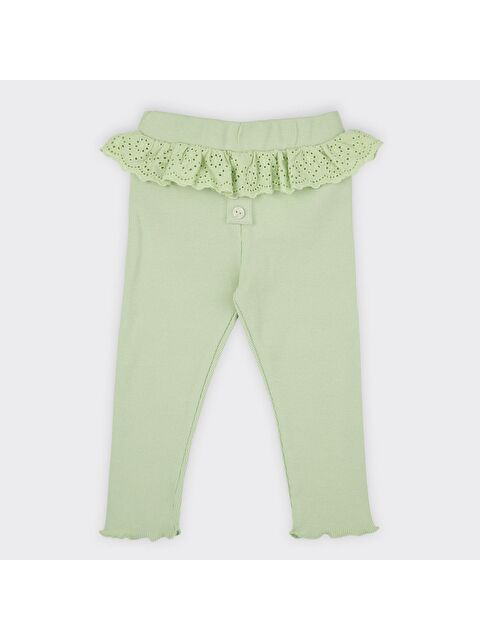 Panço Kız Çocuk Dantel Detaylı Tayt - S000253192-1180