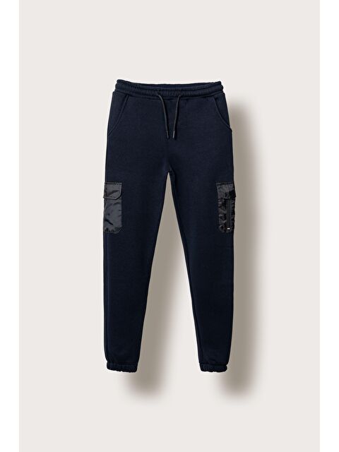 Mışıl Kids 3 İp İki Diz Mikro Kargo Cepli Sağ Cep Fermuarlı Erkek Çocuk Eşofman Altı - S000486495-21164