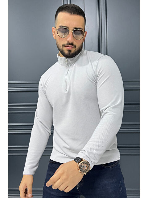 Mishar İtalia Yarım Fermuarlı Erkek Sweatshirt - S000309164-20600
