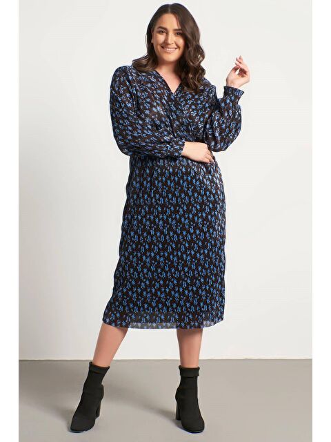 Mylinemoda Anvelop Astarlı Plise Elbise - S000239314-19351