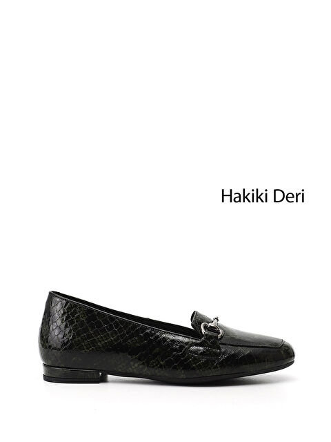 GÖNDERİ(R) Kadın YOSUN YEŞİLİ Tokalı Hakiki Deri Babet - S000493387-1848
