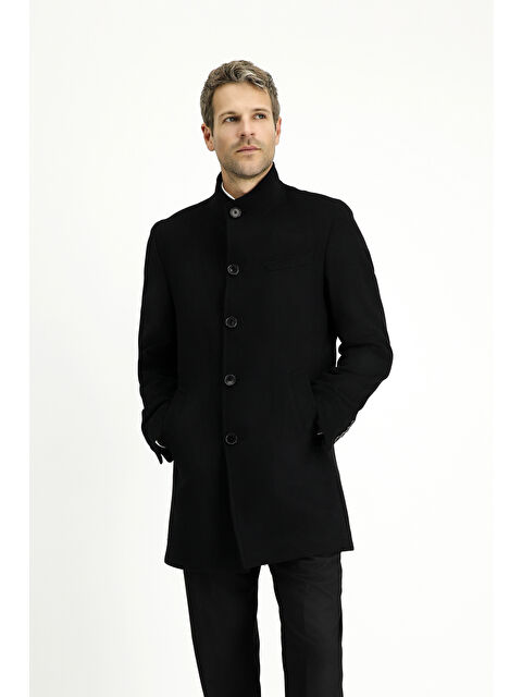 Kiğılı Yünlü Klasik Kaban