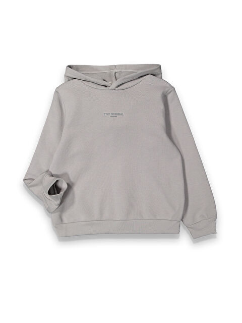 Mr Tuffy Erkek Çocuk Kapüşonlu Kalın Basic Sweatshirt - S000304161-20600