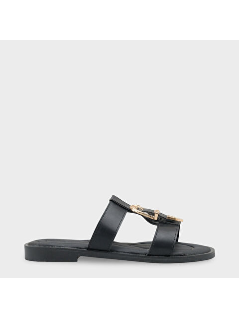 Capone Outfitters Brynn Metal Tokalı Düz Topuklu Kadın Terlik - S000530351-19351