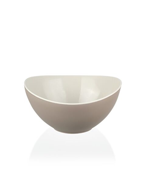 TABAK EVİ Qlüx İdeas Este Çift Renkli Maxi Kase Bej-Gri - S000372581-20600