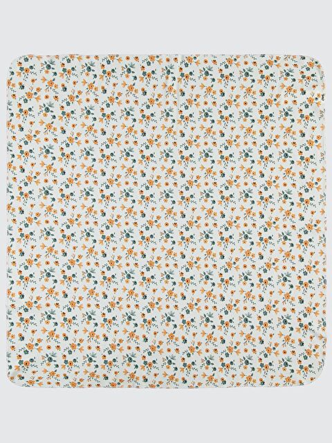 Civil Baby Çiçek Baskılı 80*90 Battaniye - Ekru Standart - S000494962-19965