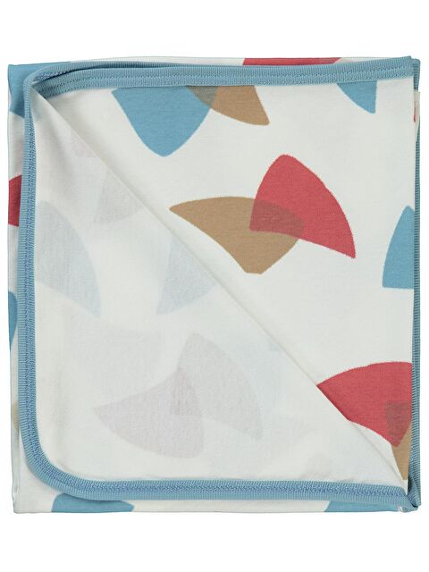 Civil Baby Colored Fıgures Baskılı Battaniye - Mavi Standart - S000494950-17234