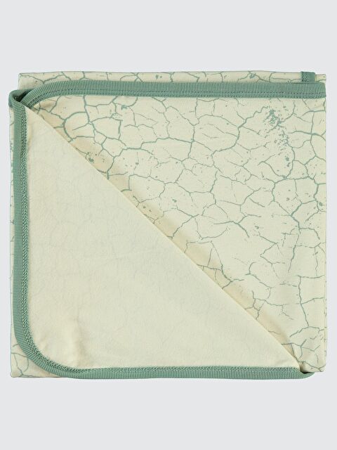 Civil Baby Crack Pattern Baskılı Battaniye - Yeşil Standart - S000494943-14939