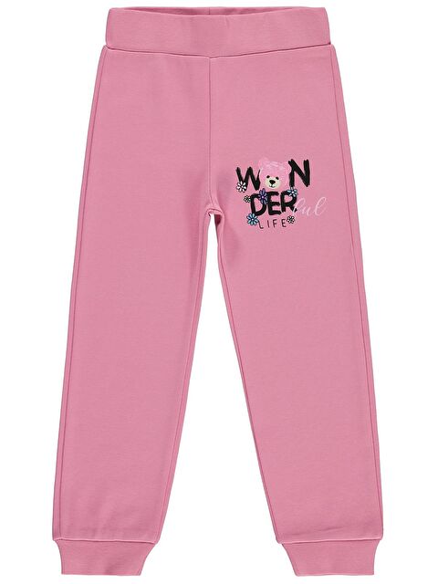 Civil Girls Wonderful Life Baskılı 2-5 Yaş Eşofman Altı - Pembe 4-5 Yaş - S000526602-20024
