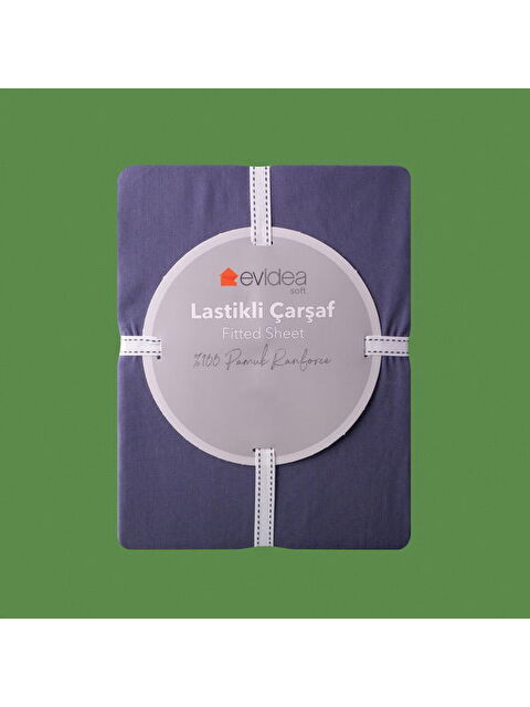 Evidea Soft Basic Çift Kişilik Lastikli Çarşaf - Lacivert - 180x200 cm - S000370383-21164