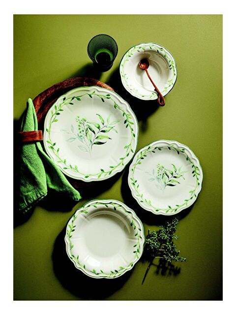 TABAK EVİ Porser Porselen Olivessa Fulya Yemek Takımı 6 Kişilik 24 Parça - S000494985-23173