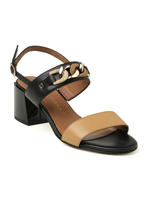 Donna Serena Kadın Sandalet 475209DP PELLE LEGNO/NERO