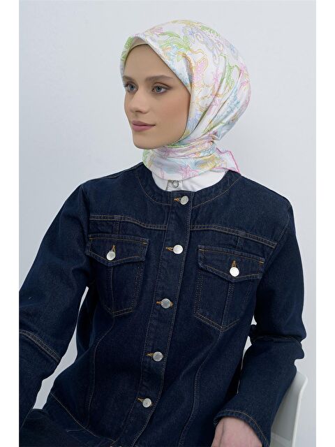 ARMİNE Saf İpek Twill Eşarp 9545D 01 - S000501818-23173