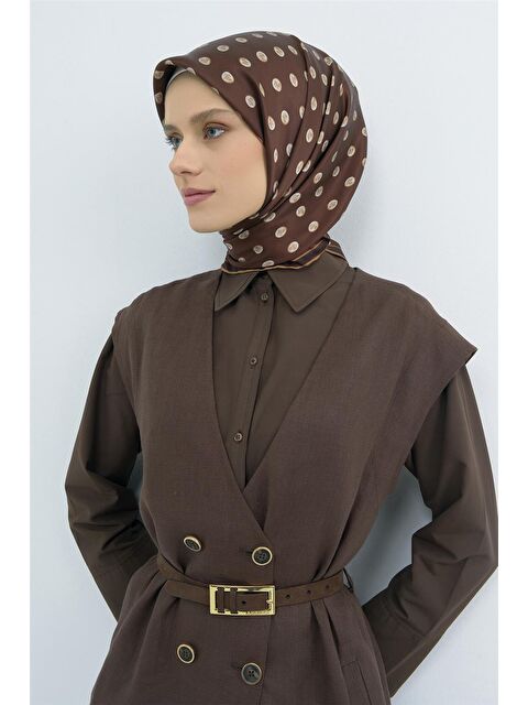 ARMİNE Saf İpek Twill Eşarp 9544D 83 - S000501820-19413