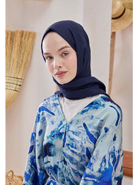Fresh Scarfs Bambu Şal Safir - S000420480-9647