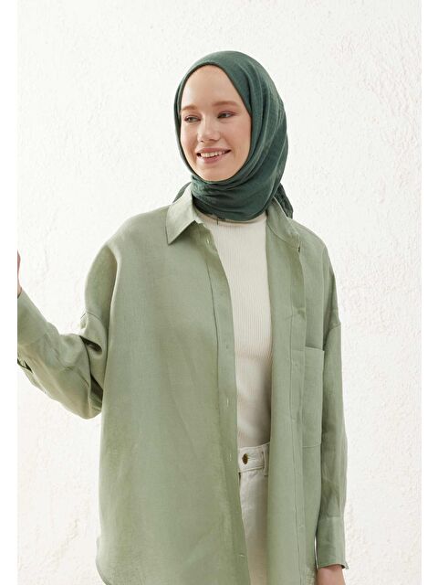 Fresh Scarfs Bürümcük Şal Orman Yeşili - S000420524-20662