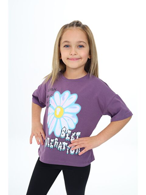 Toontoykids Kız Çocuk Baskılı Tişört - S000344698-29334