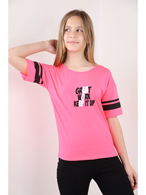 Toontoykids Kız Çocuk Baskılı Tişört - S000344700-20024