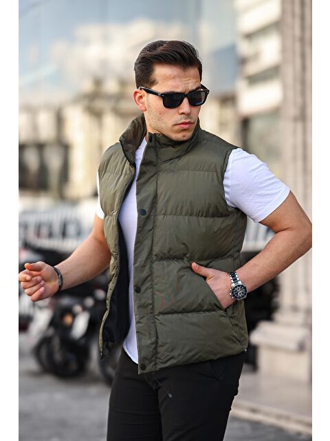 Stilkombin Gizli Cep Kapaklı Erkek Şişme Yelek - S000148930-18547