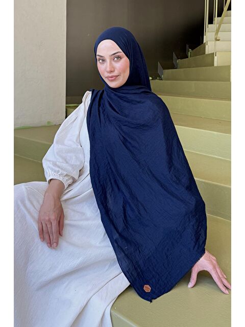 Lamelif Organic Premium Şal Lacivert - S000529707-21164