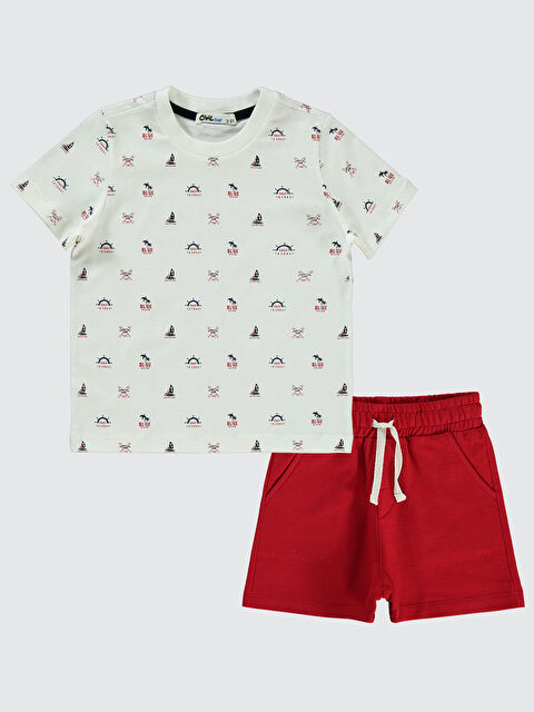 Civil Boys Erkek Çocuk Takım 2-5 Yaş Beyaz