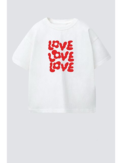 Monila Kız Çocuk Pamuklu Bisiklet Yaka Baskılı T-Shirt - S000514655-19965