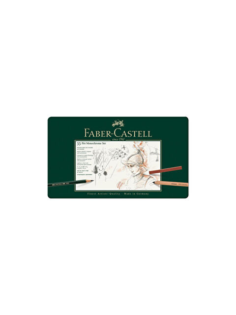 Faber-Castell Pitt Matt Chrome Seti,Metal Kutulu,25 Parçalı - S000415036-23173