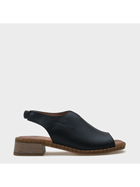 Capone Outfitters Ellissa Kısa Topuklu Tek Bant Deri Kadın Sandalet - S000509282-19351