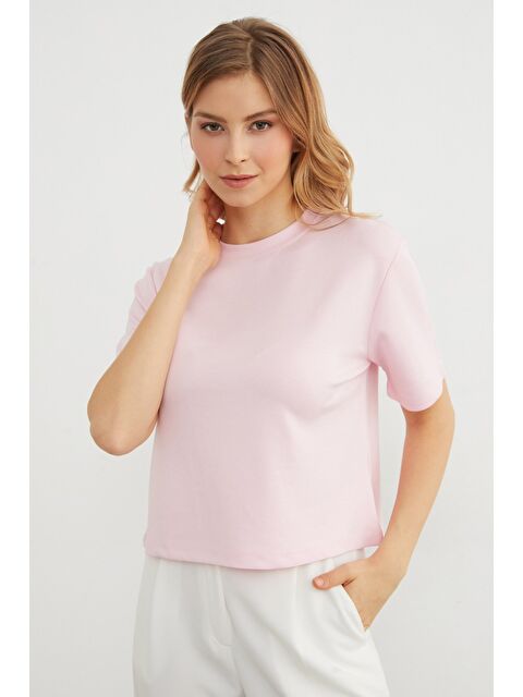 Fullamoda Basic Bisiklet Yaka Modal Tişört - S000463900-20024