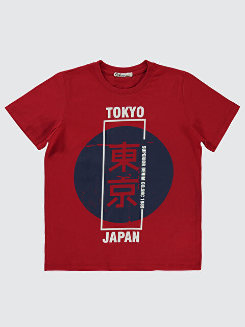 Civil Boys Erkek Çocuk Tişört 10-13 Yaş Kırmızı