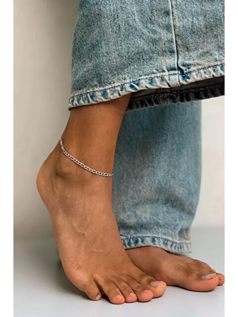 New Obsessions Paslanmaz Çelik Düz Figaro Zincir Halhal - S000357690-18105