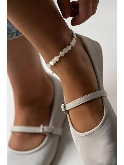 New Obsessions Doğal Sedefli Kalp Halhal - S000357691-20063