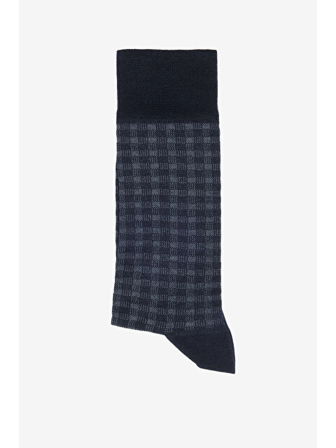 Altınyıldız Classics Erkek Lacivert-Mavi Desenli Tekli Soket Çorap - S000413089-37350