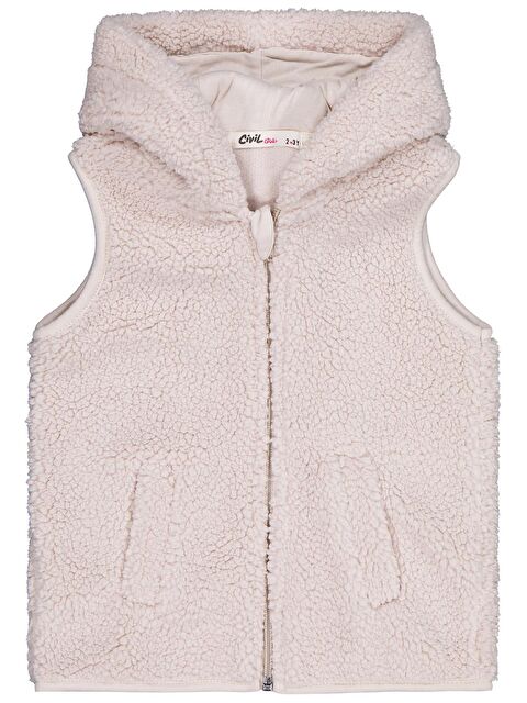 Civil Girls Düz 2-5 Yaş Yelek - Bej 3-4 Yaş - S000502730-25636