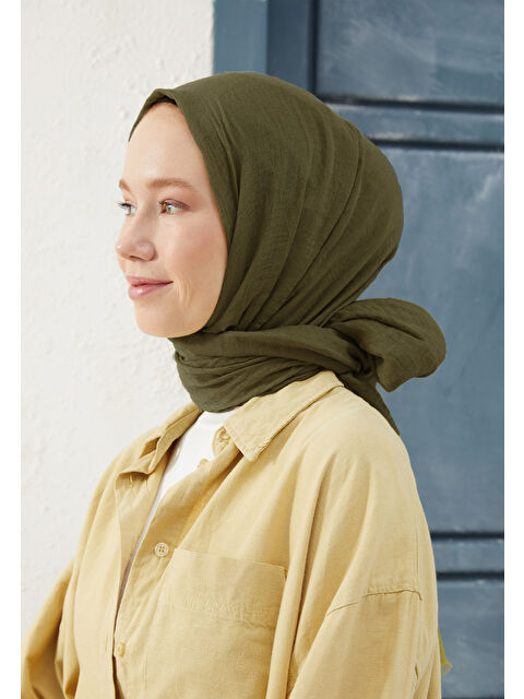 Fresh Scarfs Bürümcük Şal Haki - S000420524-18547