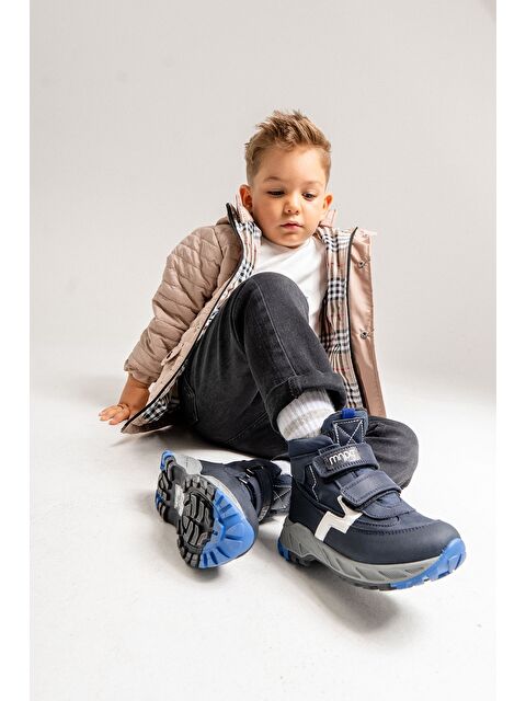 Mnpc Erkek Çocuk Lacivert Hakiki Deri Anatomik Günlük Bot - S000446409-21164