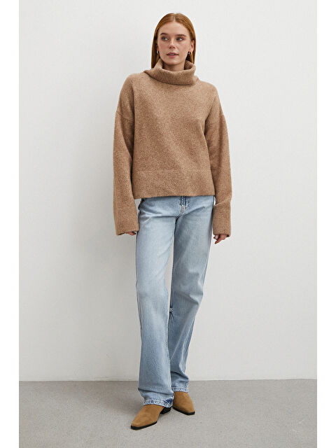 Never More Yüksek Bel Straight Fit Jean Buz Mavisi - S000487629-3053