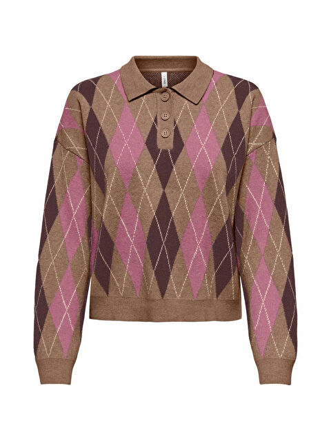 Only Onlibi Regular Fit Düğmeli Polo Yaka Kazak 15360541 - S000485293-6350