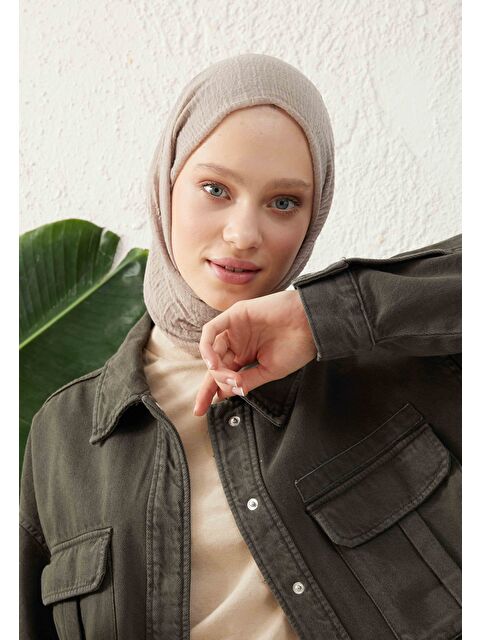 Fresh Scarfs Bürümcük Şal Bej - S000420524-19928