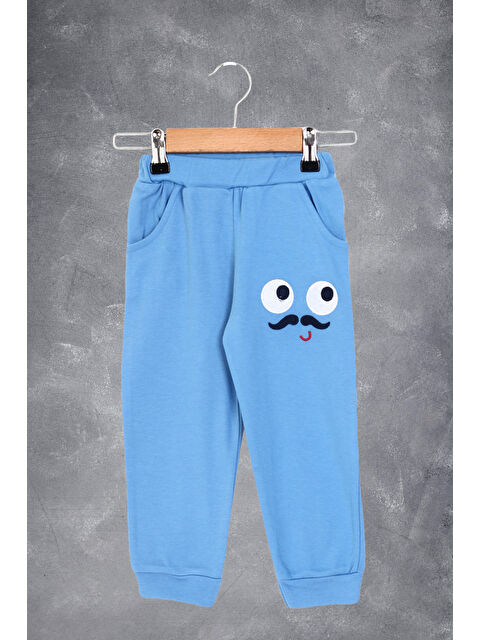 Toontoykids Erkek Çocuk İki Yanı Cepli Nakışlı Eşofman Alt - S000321018-17234